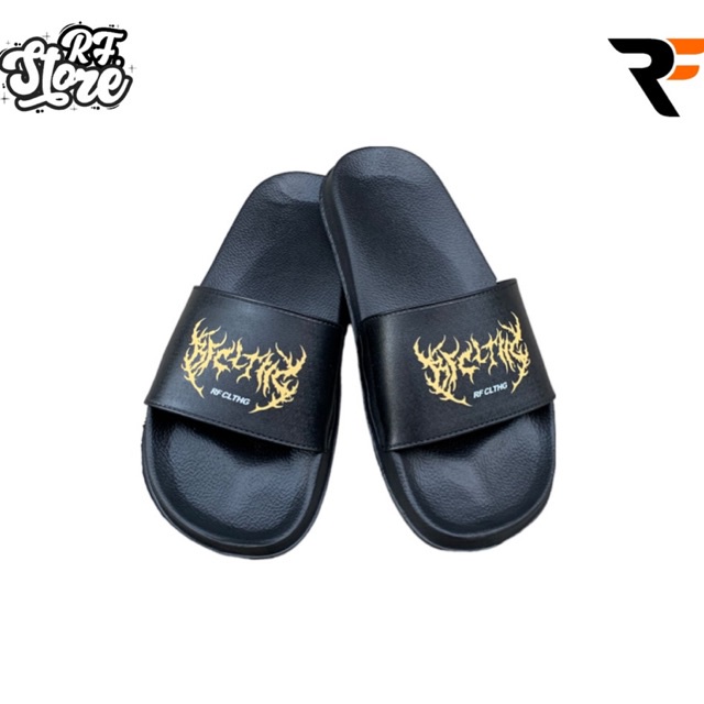 RF CLTHG SANDAL SLIDE RF CLTHG ORIGINAL TERBARU SENDAL SLOP HITAM TANPA LEM SANDAL SLOP PRIA DAN WANITA KEREN TERBARU SANDAL SLIP ON TERBARU SANDAL SLIDE MATERNAL DISASTER SANDAL SLOP FINETIC