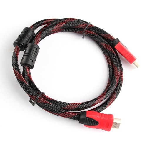 KABEL HDMI 1.5M SERAT JARING HDMI TO HDMI 1.5 m 1080P V1.4 3D HQ