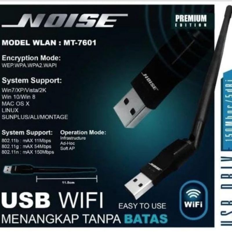Noise Dongle Adapter / Usb Wifi Adapter Mt7601 Co