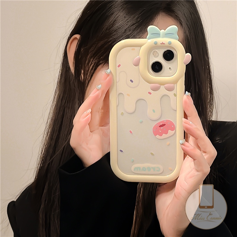 Soft Case Untuk Samsung A12 A04s A03s A13 A03 A14 A32 A04 A22 A73 A53 A04E A52 A50 A02s A51 A23 A50s A21s A52s A71 A11 A33 Lensa Monster Musim Panas Es Krim Strawberry Kue Donat Case