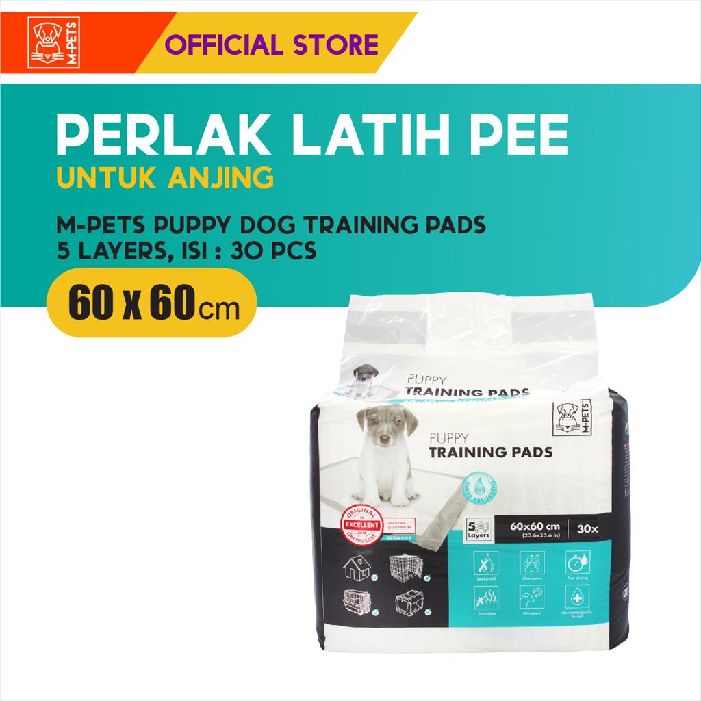 M-PETS 3 Layer Puppy Dog Training Pad 60x60 cm 30 Pcs / Latih Pee