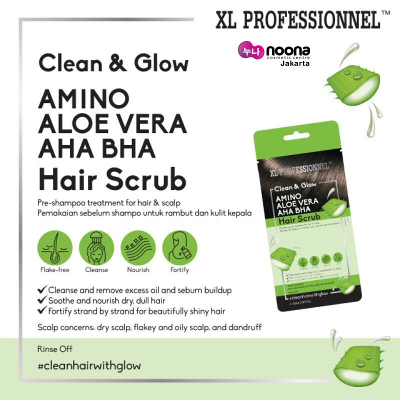 XL PROFESSIONNEL CLEAN &amp; GLOW HAIR SCRUB - 30ml SACHET