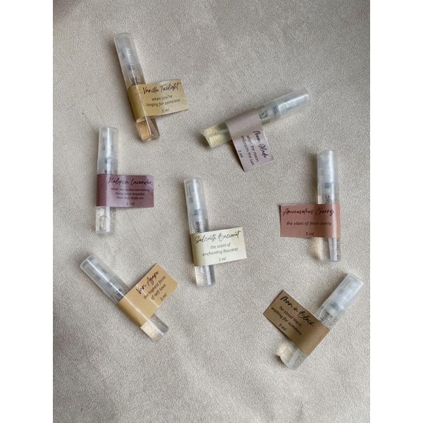 Jual sample parfum 3 ml parfum badan body perfume edp edt body mist