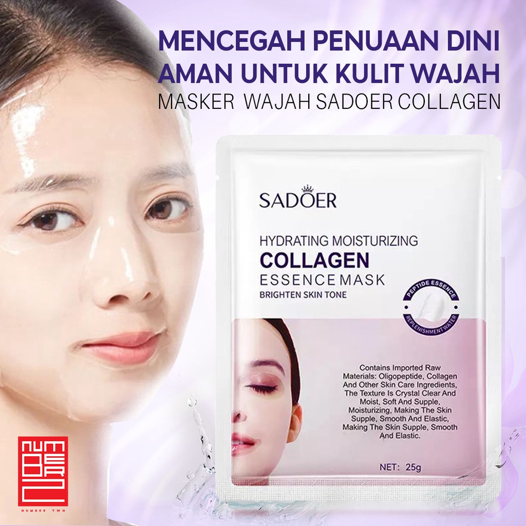 Masker wajah sadoer bpom sheet mask face mask untuk kulit berjerawat komedo berminyak whitening glowing remaja dewasa wanita