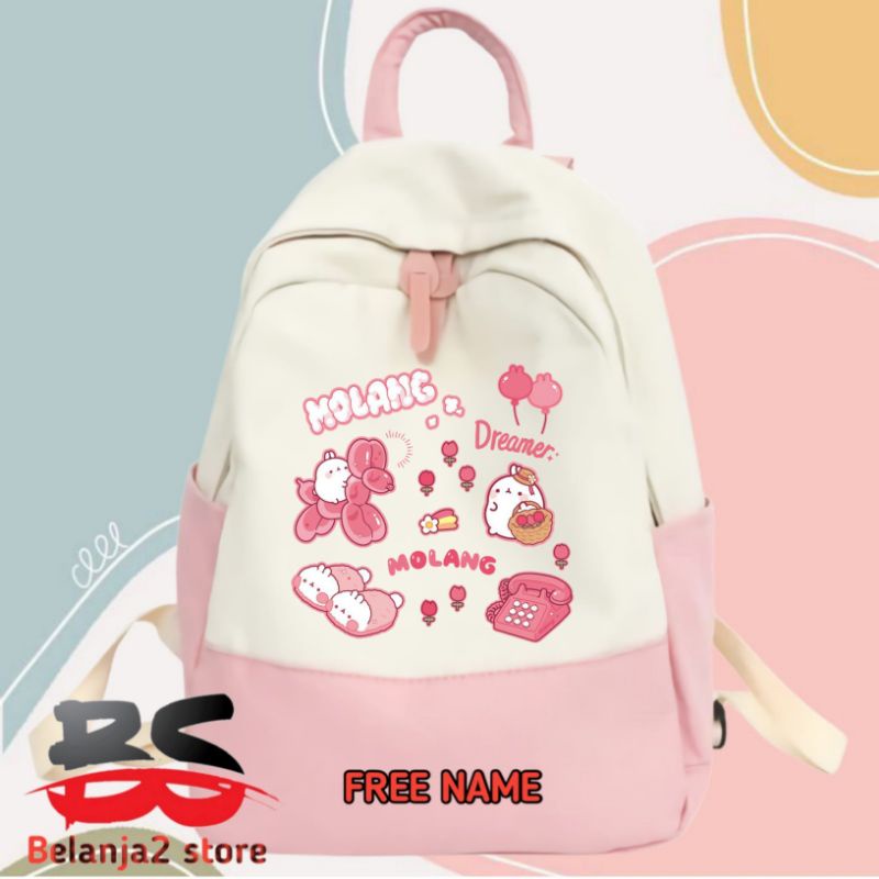 Tas ransel Anak skolah terbaru MOLANG bahan premium Tas Ransel Anak skolah