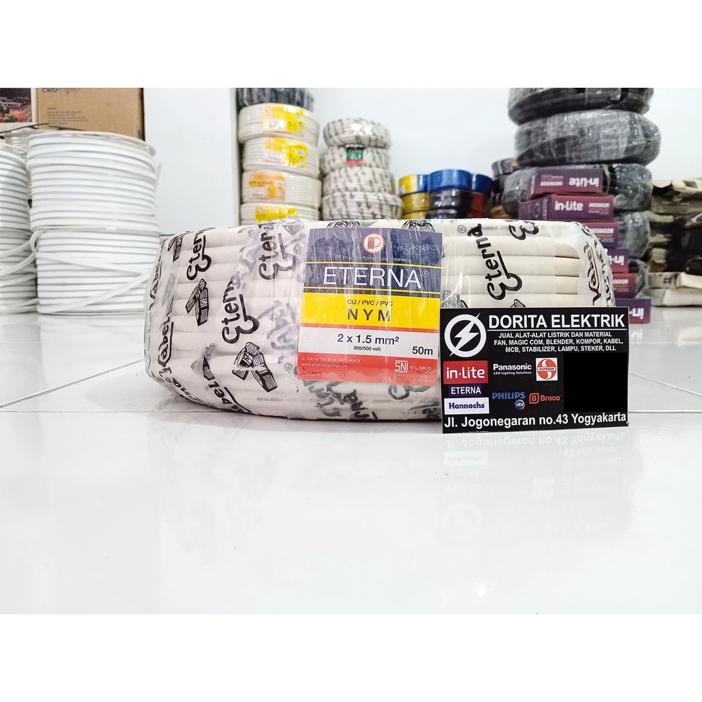 Kabel ETERNA NYMHY 2x1,5 per Meter