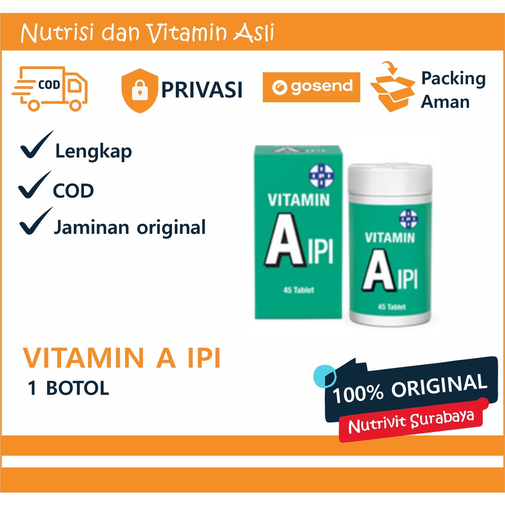 Vitamin - IPI Vitamin A - 45 Tablet