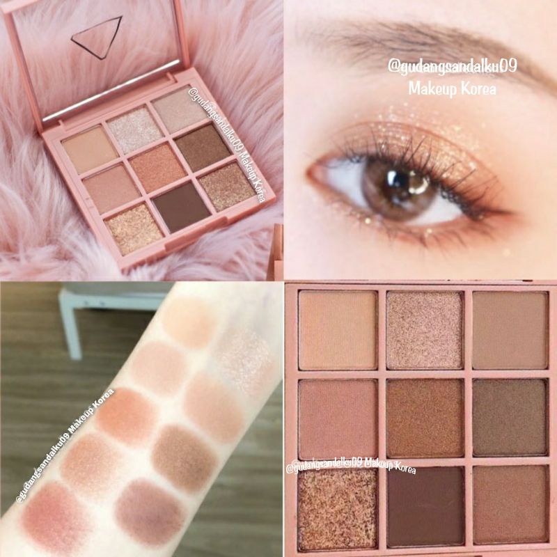 Matte Korean Eyeshadow Nude Color 9 Warna Smokey Eyeshadow Palet Termurah