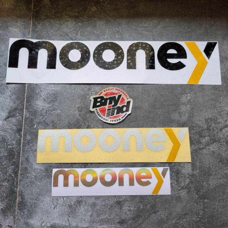 STICKER Stiker MOONEY Cutting