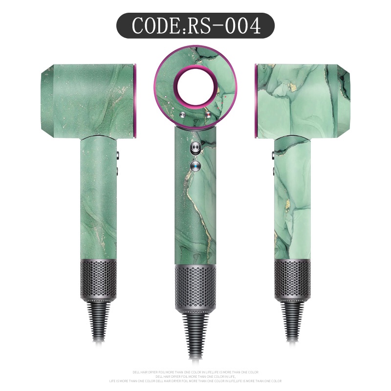 Stiker Film Pelindung Hair Dryer Universal Motif Marmer Tahan Air Dan Minyak Untuk Dyson