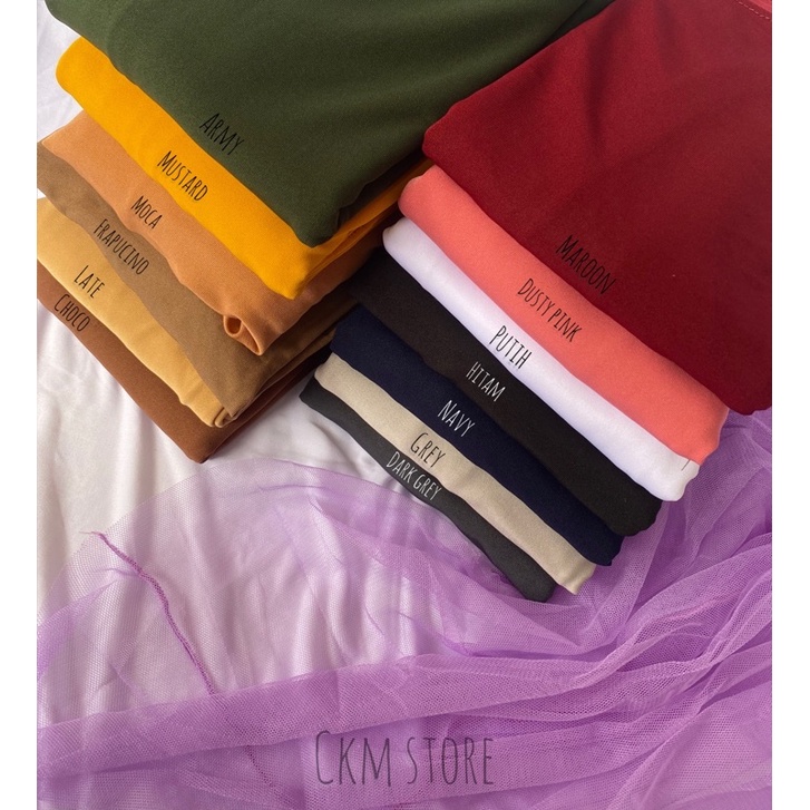 Pashmina Instant Jersey Premium / Pashmina Instan / Pashmina Malay