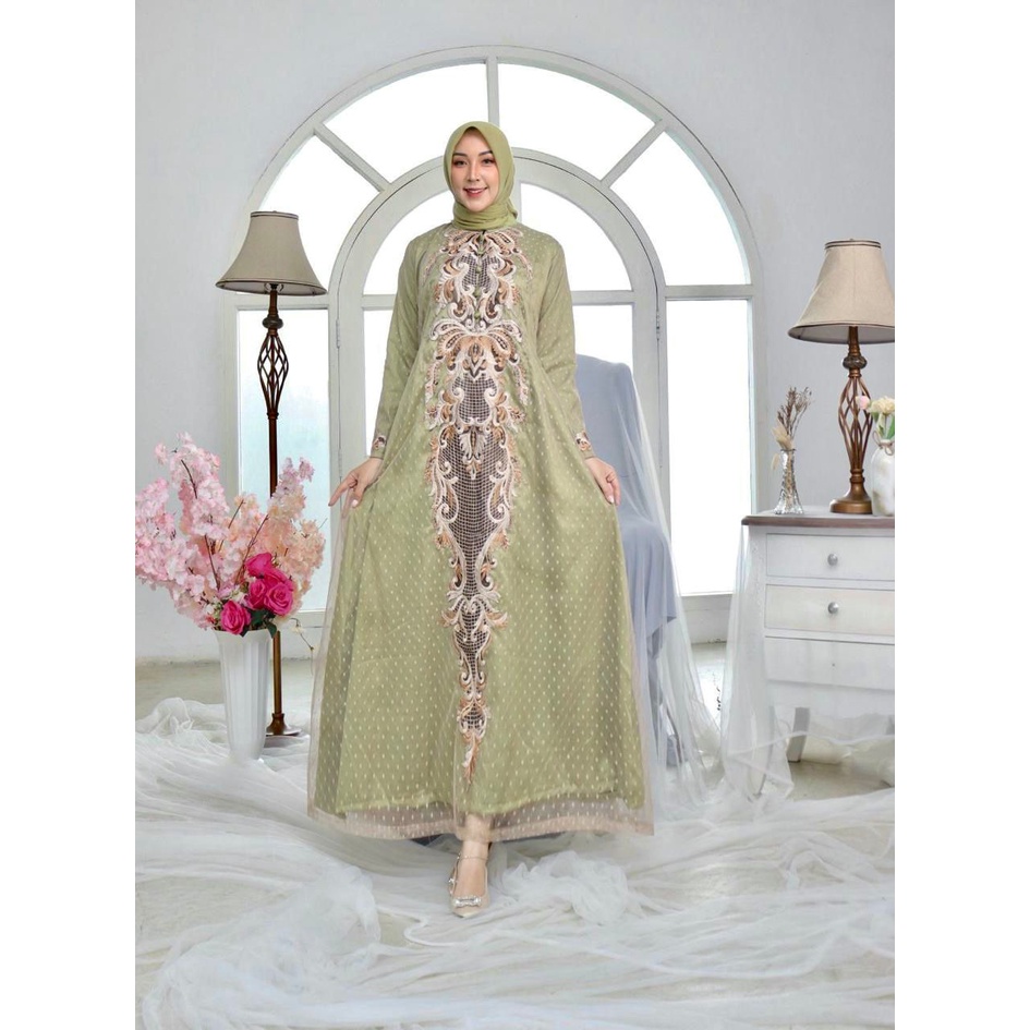 GAMIS PESTA LYODRA GOWN/ GAMIS PESTA SANG DEWI/ GAMIS KEBAYA KONDANGAN/ DRESS GAMIS BUTIK KEKINIAN/ 