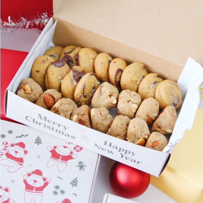

(COD) PAKET SANTA (24pcs) - CHRISTMAS COOKIES HAMPERS - Kue Natal Kado