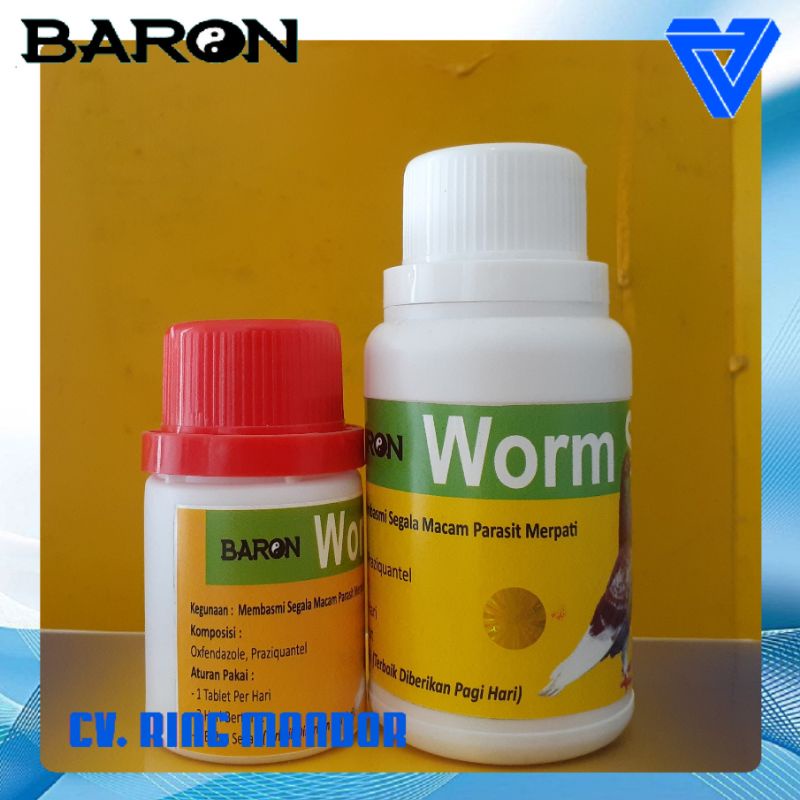 OBAT MERPATI - WORMSTOP BARON ISI 100