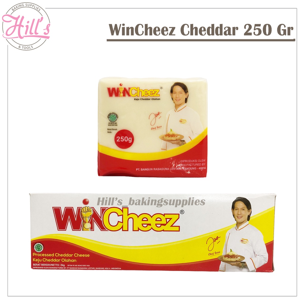 

WINCHEEZ KEJU CHEDDAR 250 GR / KEJU WIN CHEEZ REGULAR SERBAGUNA MARTABAK MURAH 250GR