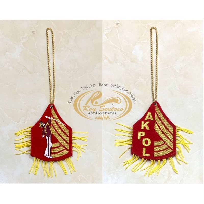 AKSESORIS GANTUNGAN MOBIL SEVRON BORDIR AKPOL RUMBAI