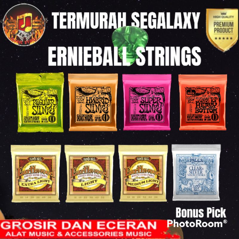 Senar Gitar ErnieBall Electric Acoustic Nylon Classic Senar Ernie Ball l