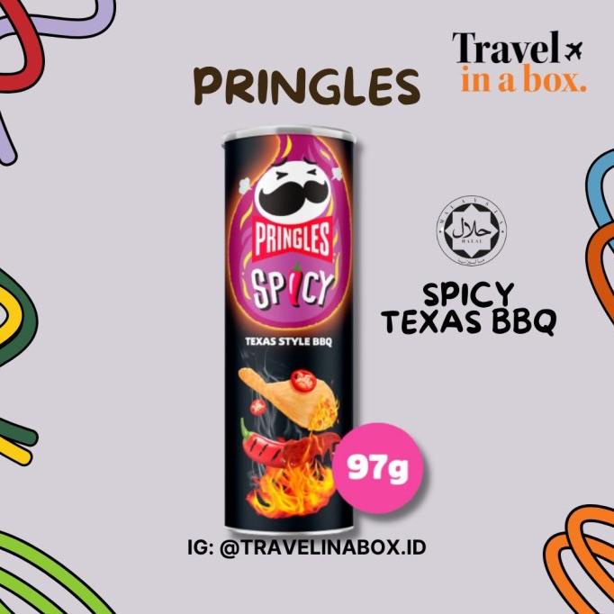 

PRINGLES SPICY TEXAS BBQ & SPICY GARLIC PRAWN 97GR SNACK IMPORT