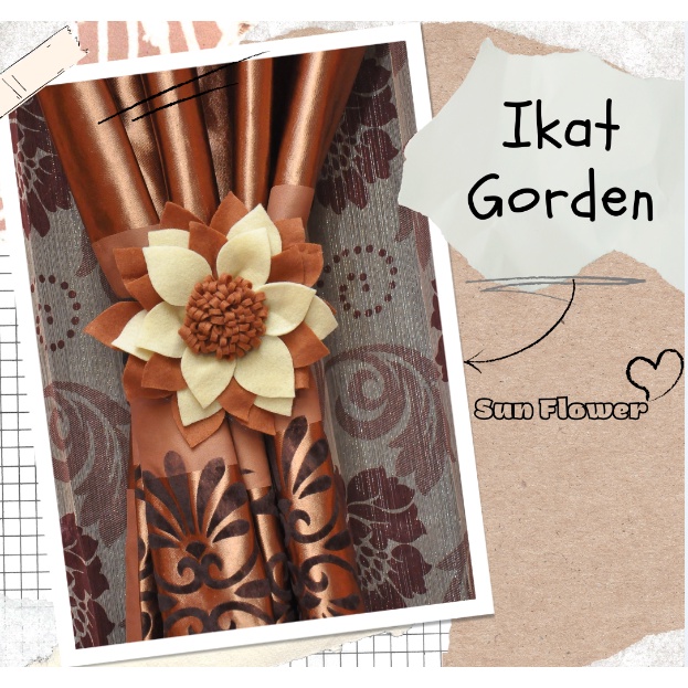 Tali Gorden/Ikat Gorden/Ikat Gorden Flanel/Ikat Gorden Bunga Mawar Tanpa Daun/Ikat Gorden Bunga Mawa