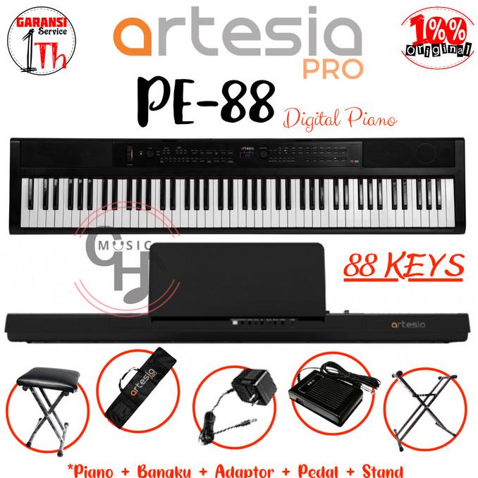 PROMO Artesia PE-88 Digital Piano/Keyboard with Semi Weighted Action