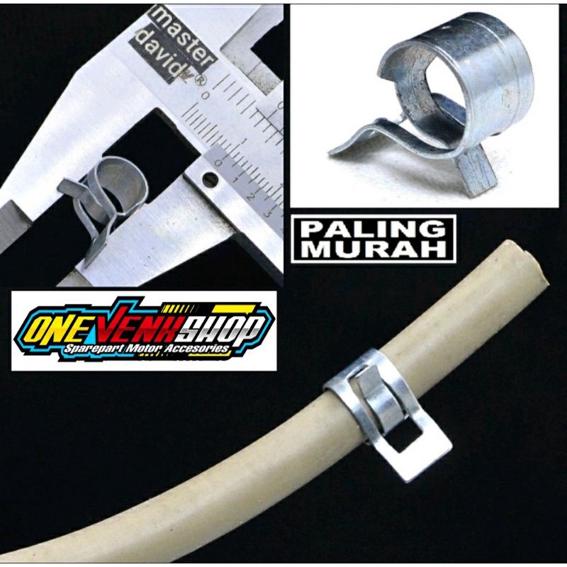 KLEM SELANG UNIVERSAL, TUBE DRAIN, SELANG BENSIN, SELANG SUGGEST, SELANG TABUNG REM, UKURAN 10MM