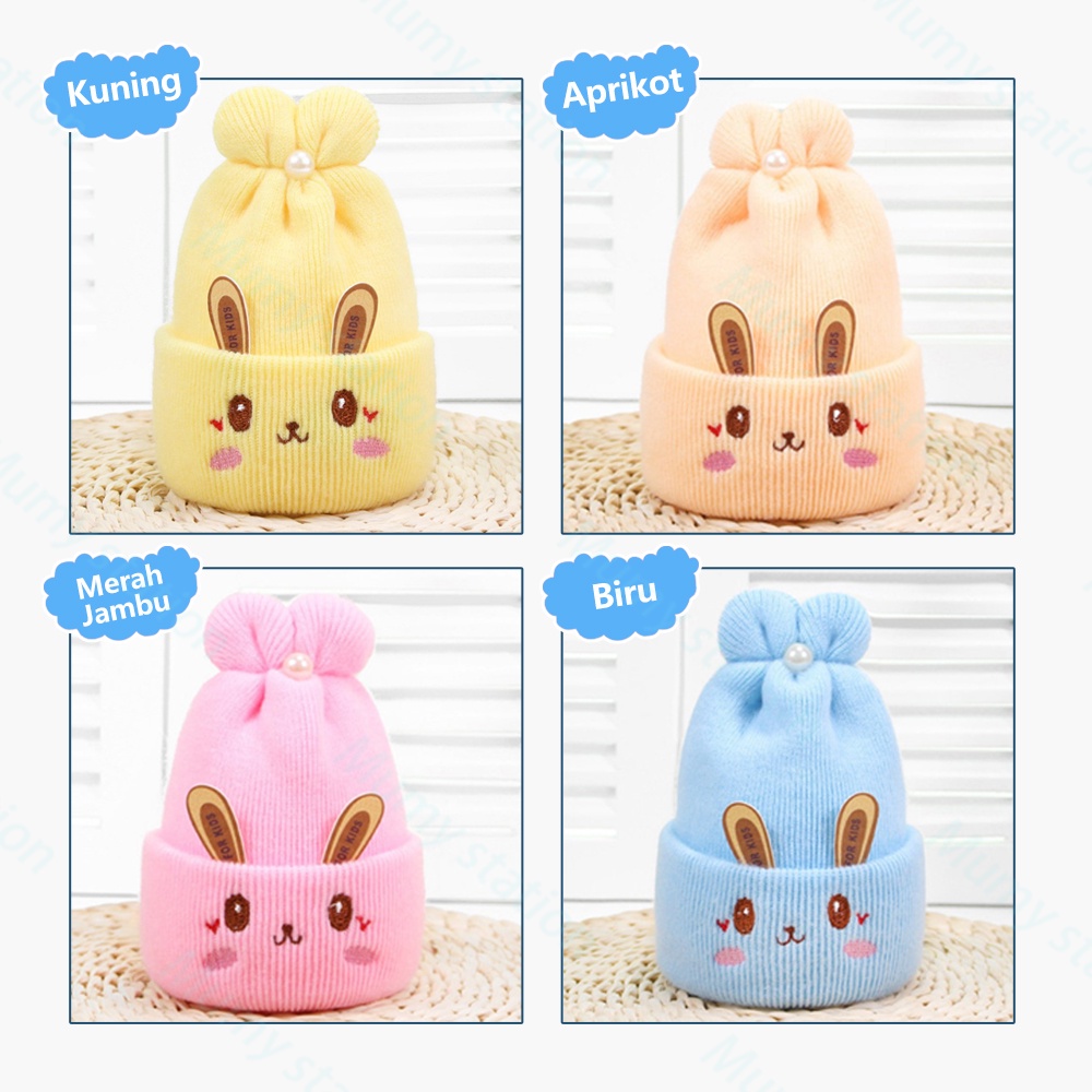 Mumystation 0-18bulan topi rajut bayi anak kupluk rajut anak baby hat
