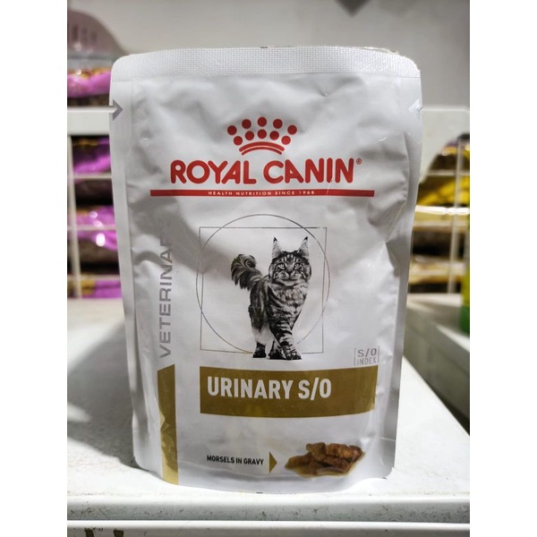 (1BOX/12PCS) Royal Canin Sachet Urinary S/O Cat 85G / Makanan Kucing Pouch Urinary s/o Sachet