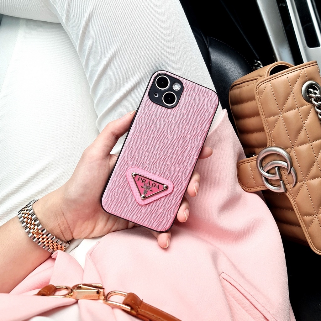 OPPO A15 A15S  A54  A3S A5 A5 2020 A9 2020 RENO 5 |  PR*D4 (PINK) Soft Case Luxury Logo 3D Beremboss