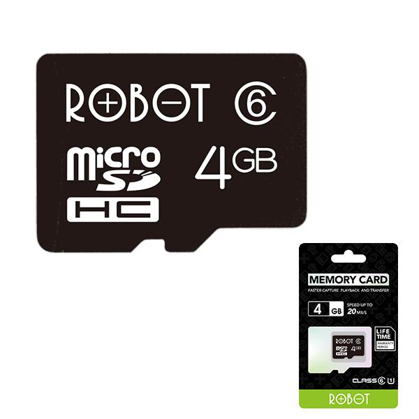 ROBOT MEMORY CARD TF / MICRO SD 4GB / 8GB + PACK