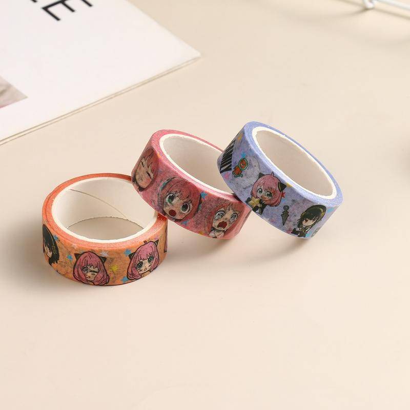 Tape Stiker Washi Motif Anime Untuk Dekorasi Scrapbook / Diary / Agenda