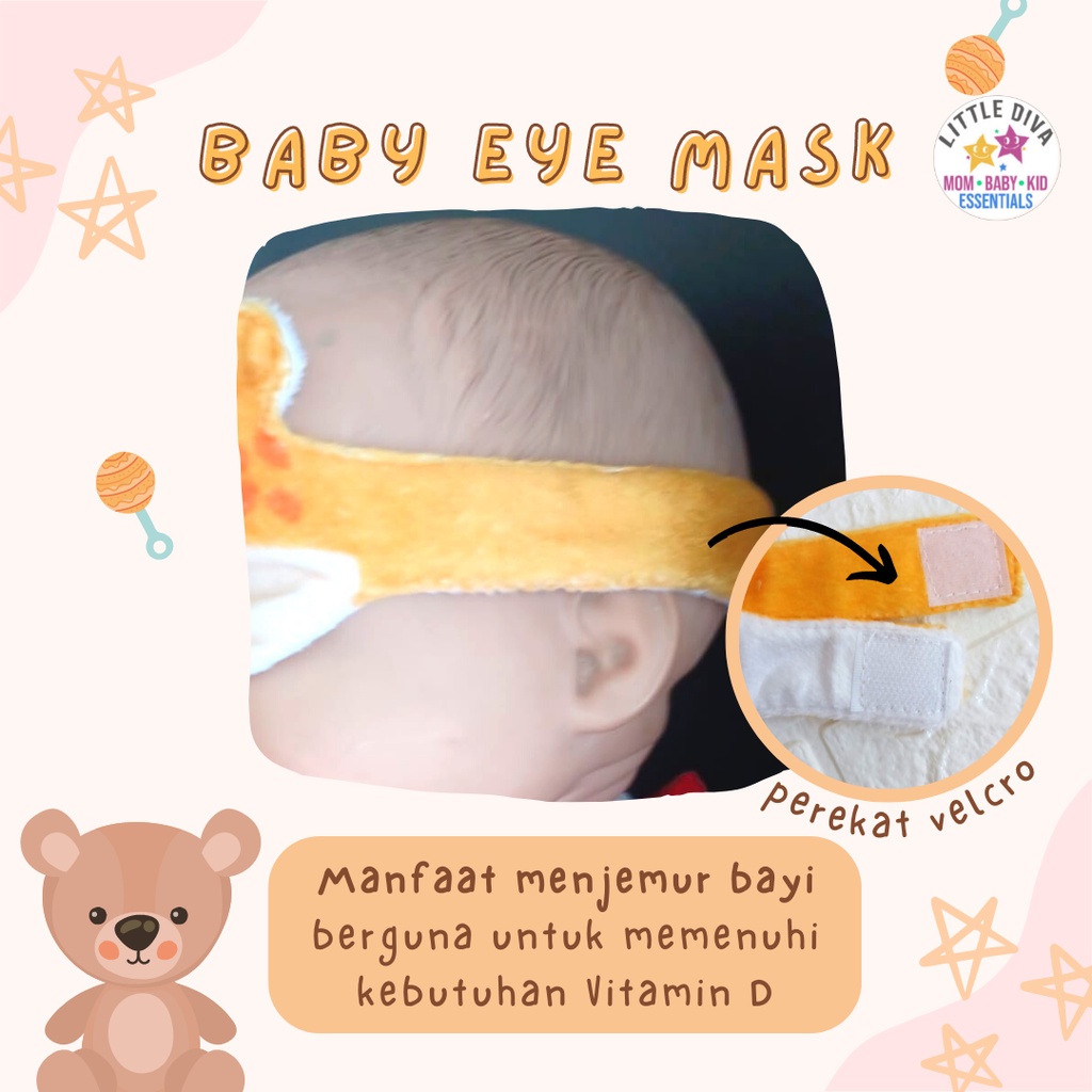 Baby Eye Mask Penutup mata bayi Cover berjemur