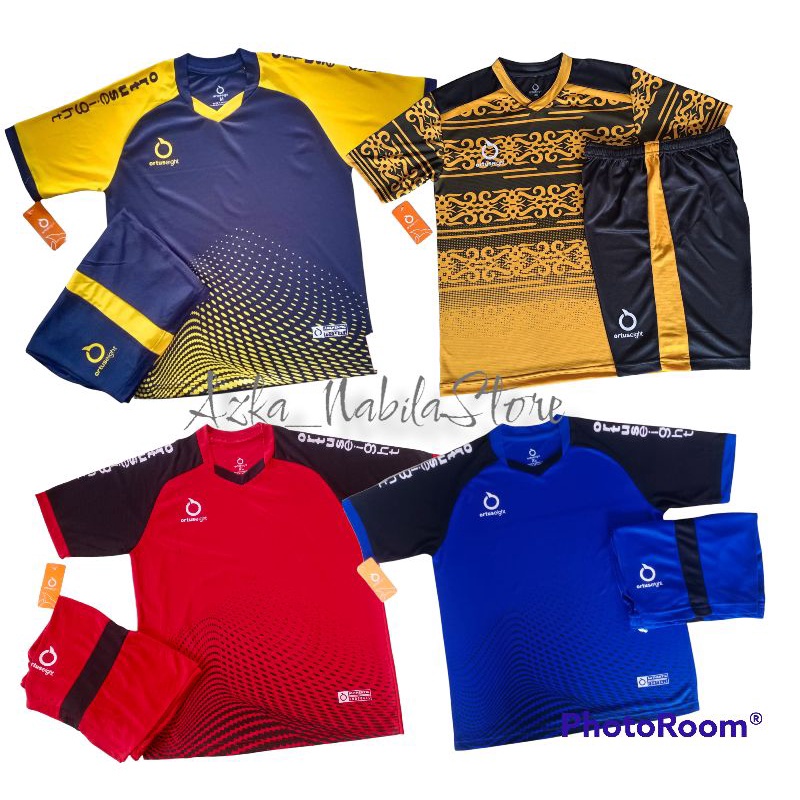 Set Setelan Stelan Pakaian Baju Sport Olahraga Futsal Bola Sepakbola  Pria Wanita Set Pakaian Jersy Baju Kaos Olahraga Futsal Bola Outdoor Pria Wanita