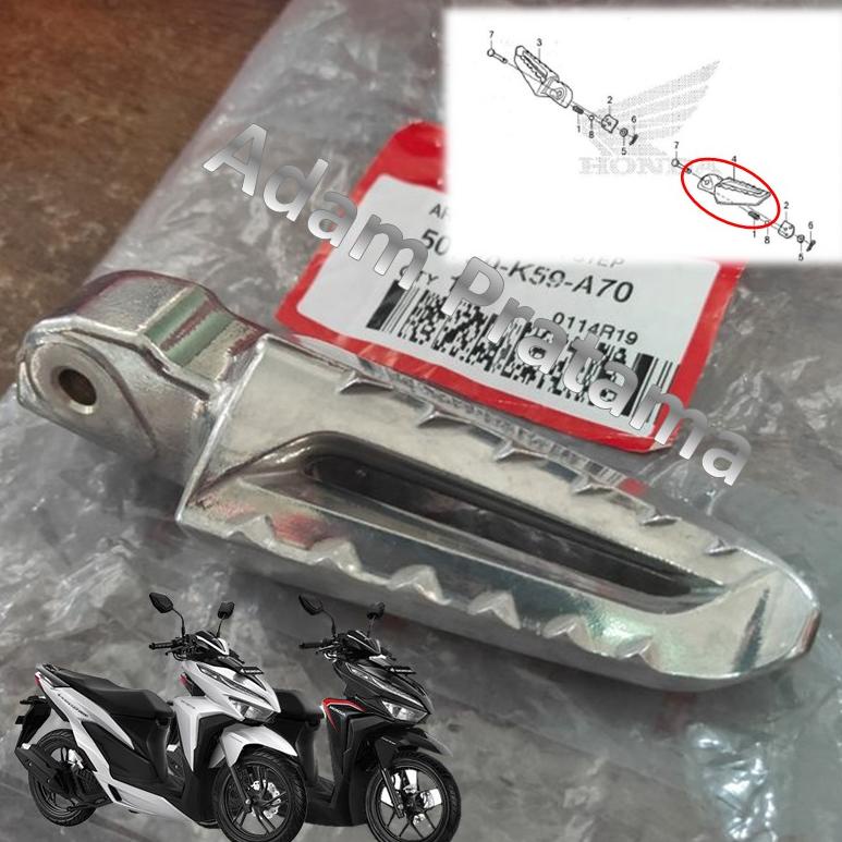 PRODUK- FOT STEP VARIO 125 150 LED KIRI BELAKANG FOOT STEP PIJAKAN KAKI PUTSTEP VARIO 150 125 LED ES