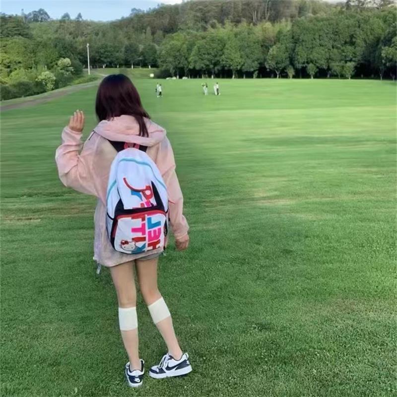 Sera Sanrio hellokitty tas sekolah kartun ransel wanita ransel kampus Mori niche liar pergi keluar ransel