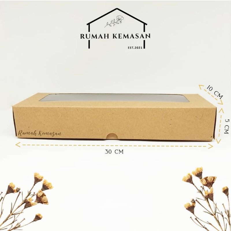 

Box Kraft Window 30x10x5