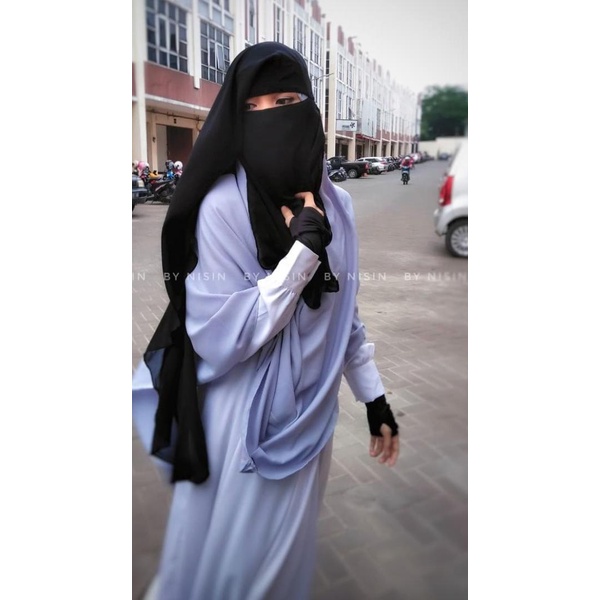 Zahira Niqab 3 layer Polos