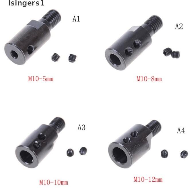 (lsingers1) Adaptor Konektor Arbor Mandrel M10 Shank 5mm / 8mm / 10mm