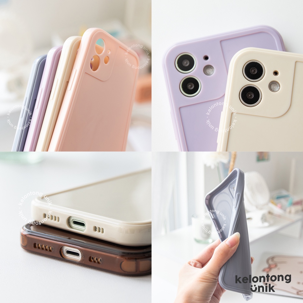 (Seri 3) For iPhone - Glossy Campro Soft Case with Lens Cover