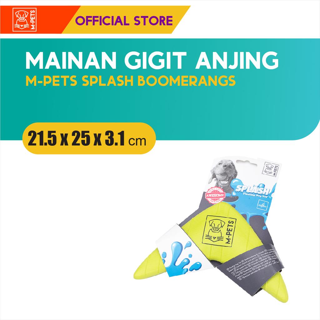 M-Pets Splash Boomerang Dog Toy / Mainan Anjing Mengapung Di Air