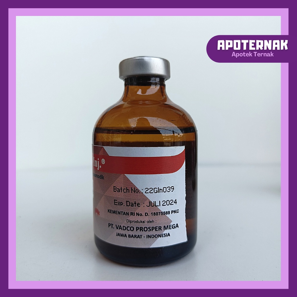 SULPRODON Injeksi 50 mL | Obat Pereda Sakit Hewan Analgesik Antipiretik Antispasmodik | Seperti Sulpidon Sanbe, Analdon | VADCO | Apoternak