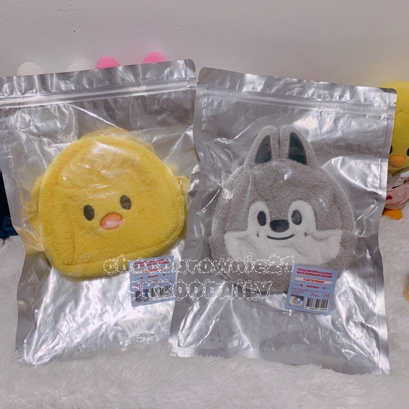 SKZOO Fluffy Pouch [Stray Kids 2nd #LoveSTAY ‘SKZ’S CHOCOLATE FACTORY’] Wolfchan Bbokari
