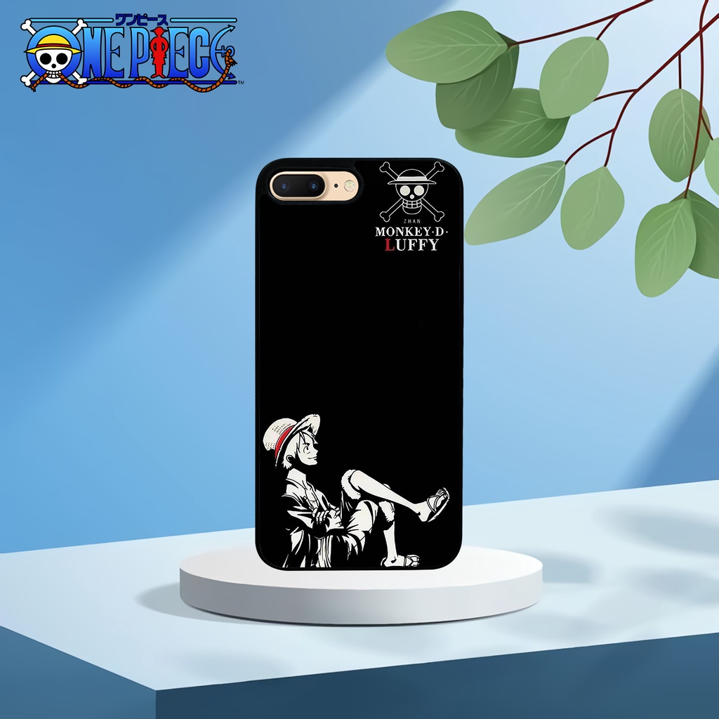 [IPH29] Custom Case Glossy ALL TYPE IPHONE 7 PLUS - 8 PLUS ANIME LUFFY ONE PIECE