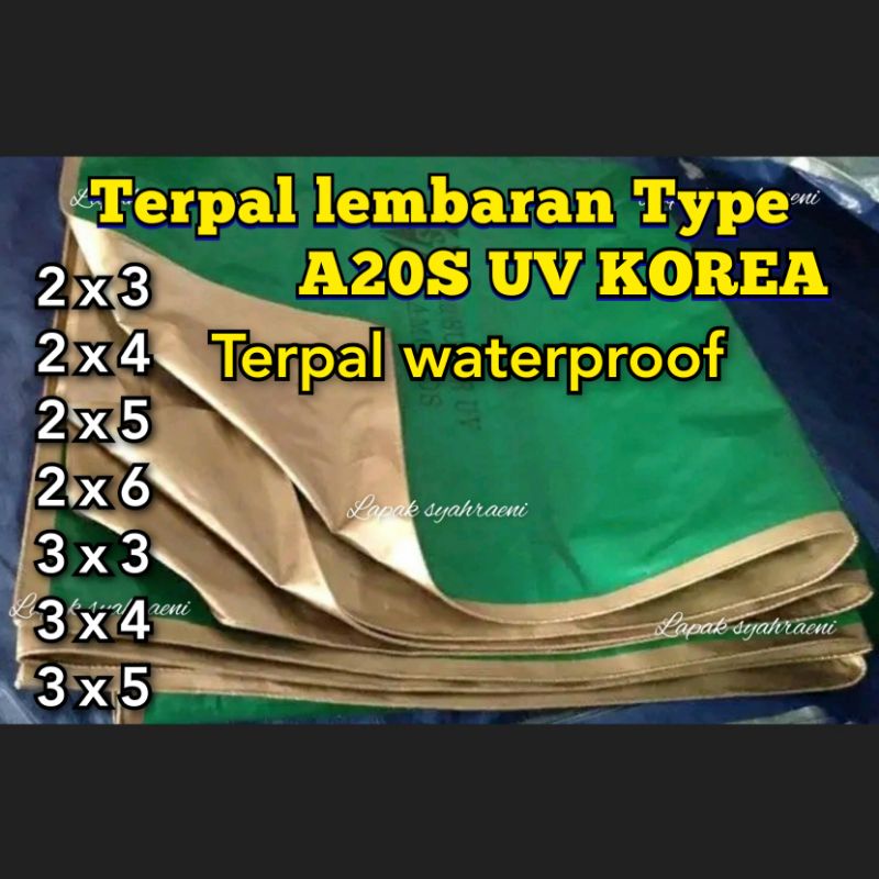 PROMO terpal lembaran A20 2x1 2x2 2x3 2x4 2x5 2x6 3x3 3x4 3x5 terpal waterproof terpal tutup bak pic