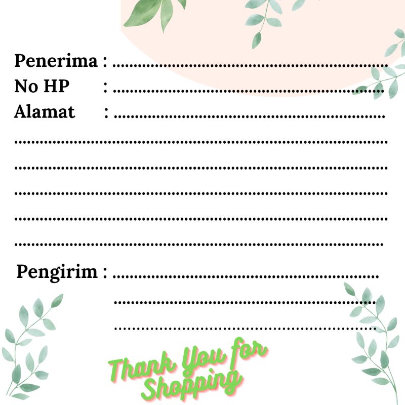 

Label Pengiriman Paket