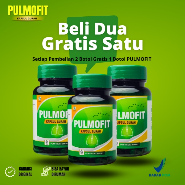 

[ Beli 2 Gratis 1 ] - PULMOFIT Kapsul Gurah - Mengatasi Sesak Nafas, Batuk Berdahak, Batuk Menahun, Sakit Tenggorokan - 100% Original ( Herbal Gurah)