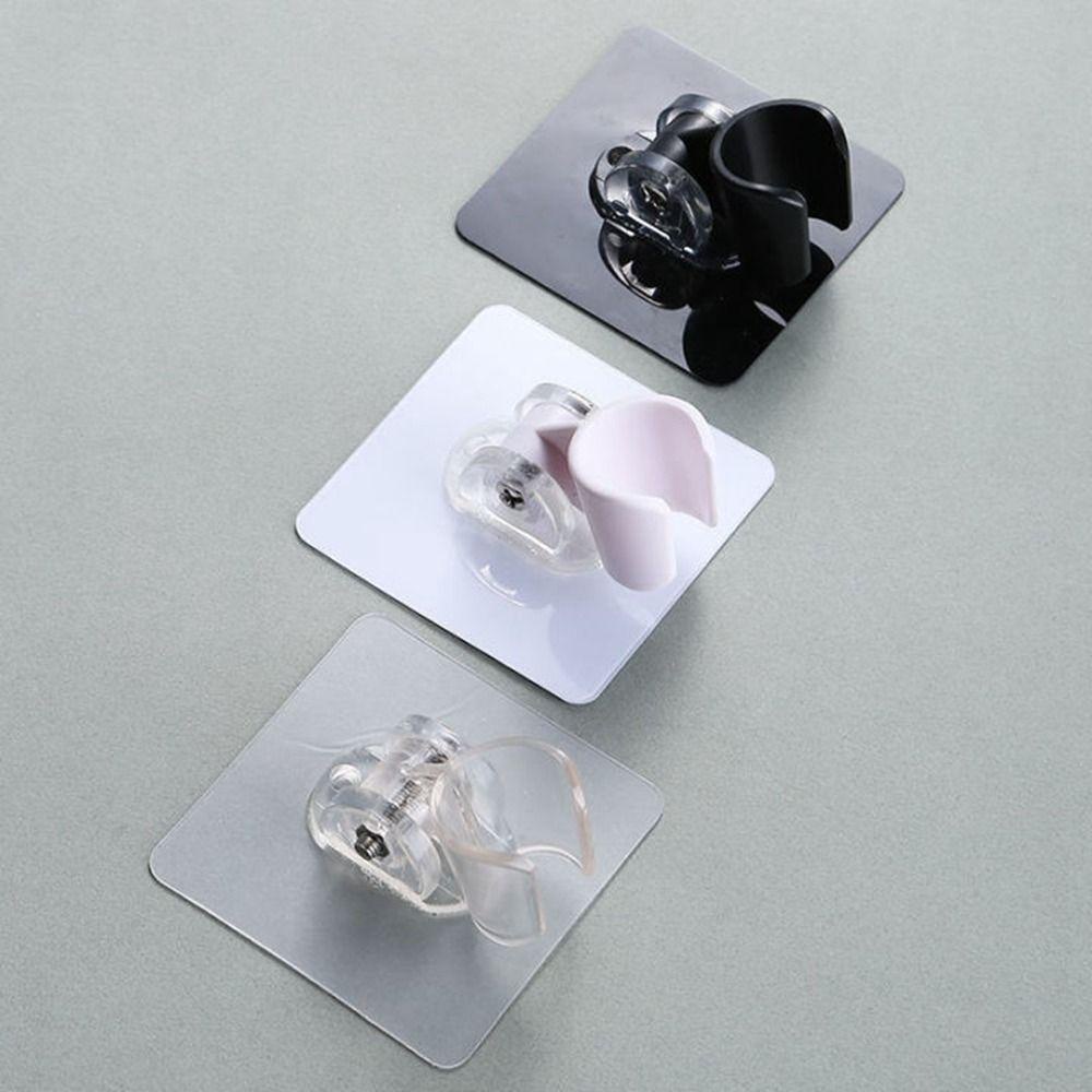 Nickolas1 Shower Head Holder Universal Adjustable Self-adhesive Rumah Kamar Mandi Aksesoris Dinding Bebas Pukulan Showerhead Rak