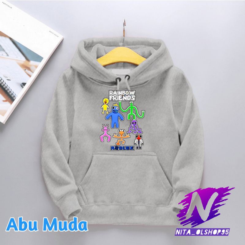 jaket hoodie anak rainbow friends roblox game