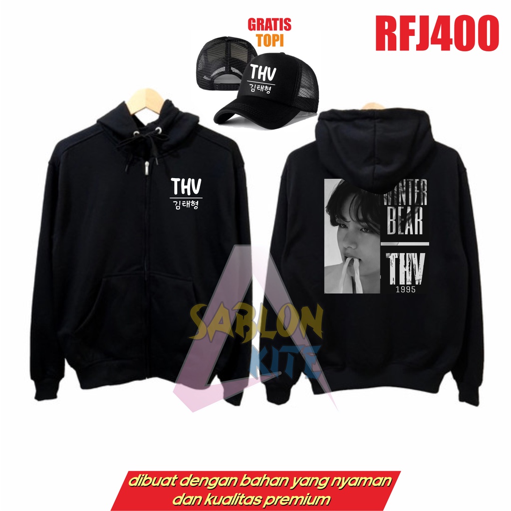 GRATIS TOPI!!! JAKET THV WINTER BEAR TAEHYUNG RFJ400