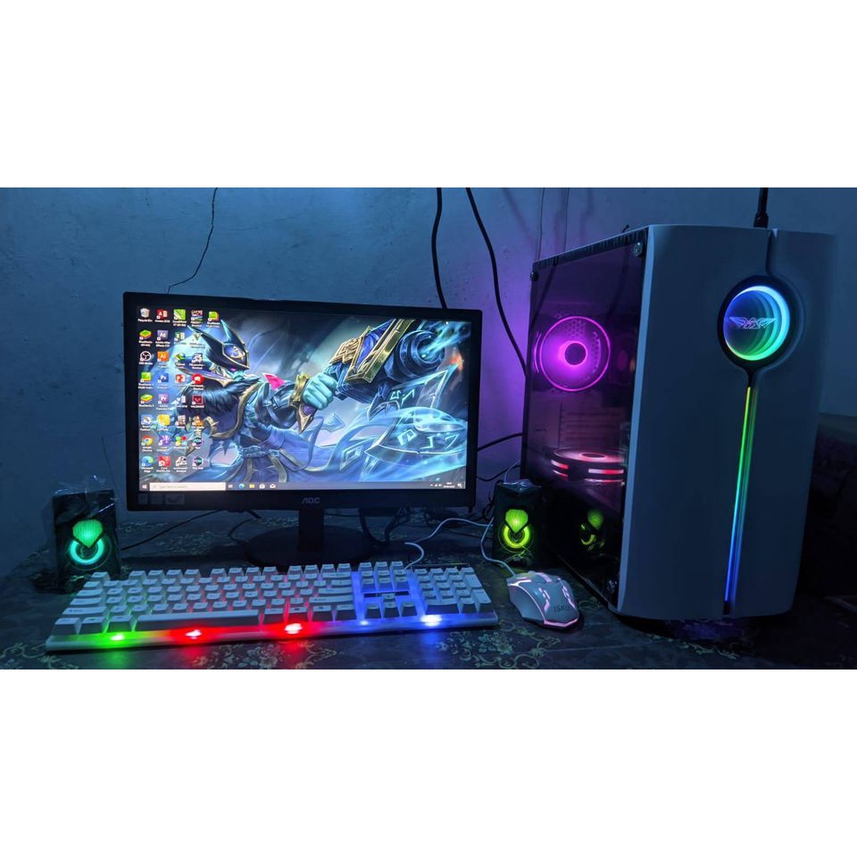 Jual Komputer Gaming Fullset I Ram Gb Ssd Gb Hdd Gb Monitor Inch Shopee Indonesia