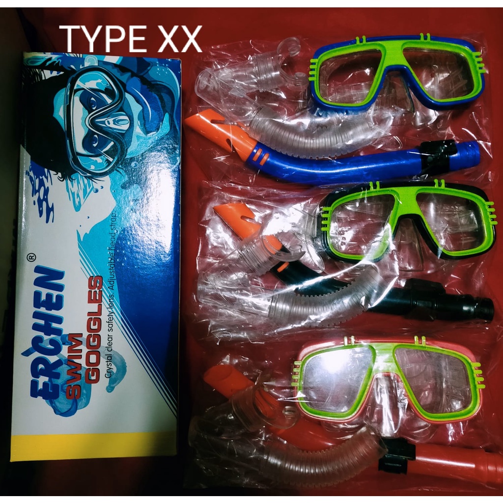 SNORKEL KACAMATA SELAM ALAT SELAM ERCHEN